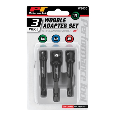 Performance Tool Performance Tool Wobble Adapter Set 3 pc W9030